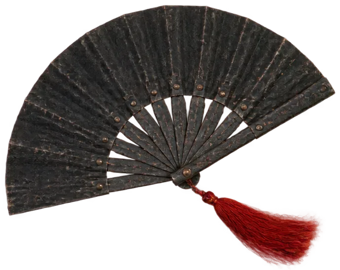Black iron fan